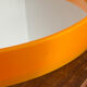 Danish round mirror, made of plastic, 1970s