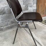 Pair of stackable chairs model dsc by Giancarlo Piretti, castelli years 1965