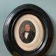 Portrait ancestor XIXth in a frame medallion Napoleon III