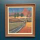 Original Mid Century Swedish Oil On Canvas – “Landscape” By Thure Wahlström – Vintage & Framed