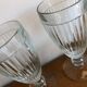 4 bistrot ice cream cups thick glass vintage