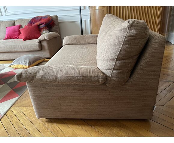Steiner 2-seater sofa, model ikeda jubile, wenge foot | Selency