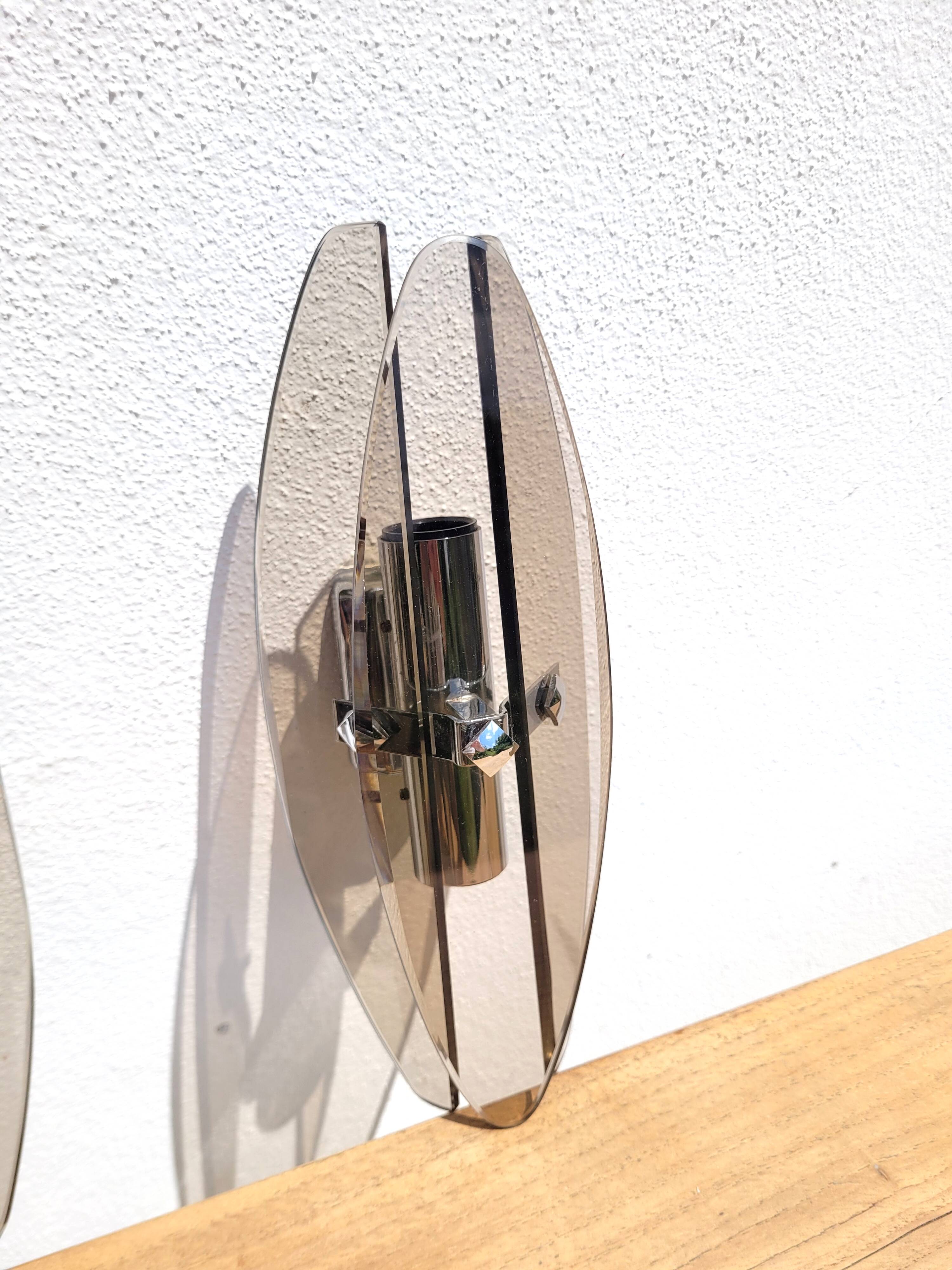 Paire de lampes d'applique dlg Veca Italie