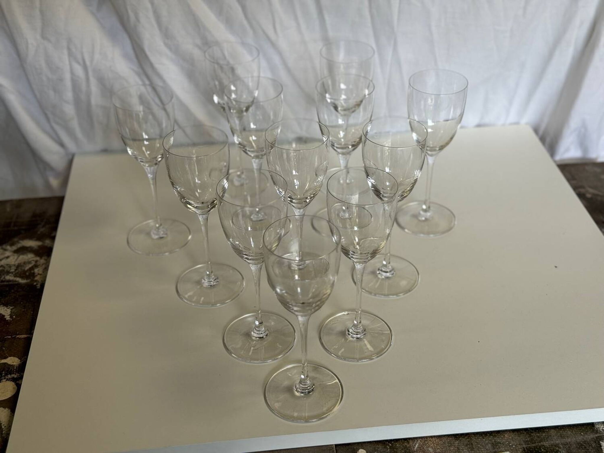 Verres à pieds en cristal Saint Louis