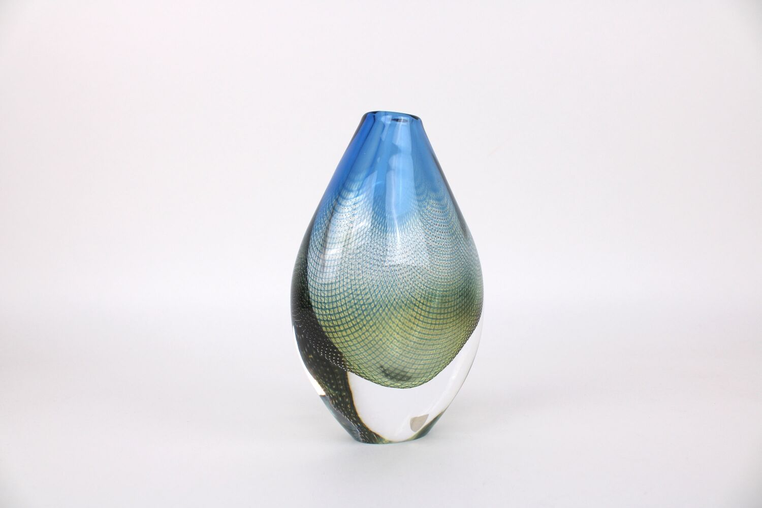 Glass vase Sven Palmquist Kraka made by Orrefors Sweden 1960s