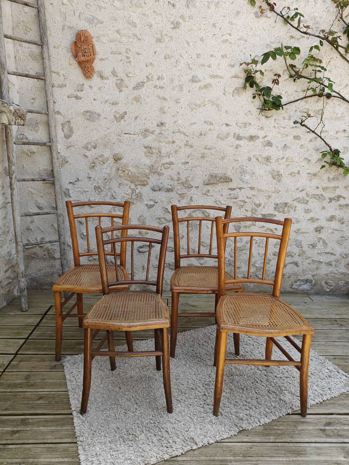 Four bistro chairs