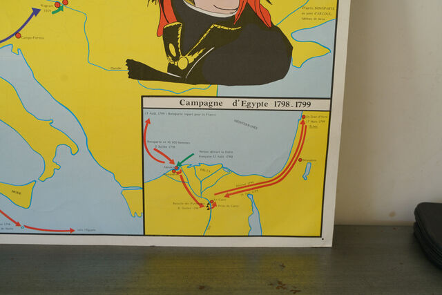 School poster history /geographic under Napoleon two-sided