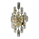 Oscar Torlasco for Stilkronen wall sconce, cut Murano glass, Italy, 1970s