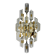 Oscar Torlasco for Stilkronen wall sconce, cut Murano glass, Italy, 1970s