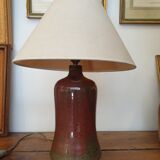 Vintage lamp foot in enamelled pyrity stoneware