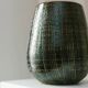 XL VEB Coswig DDR Mid-Century Ceramic Vase with Deep Green Glaze, 1970s Studio Piece