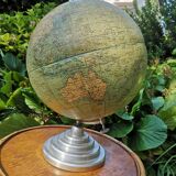 World map, vintage globe