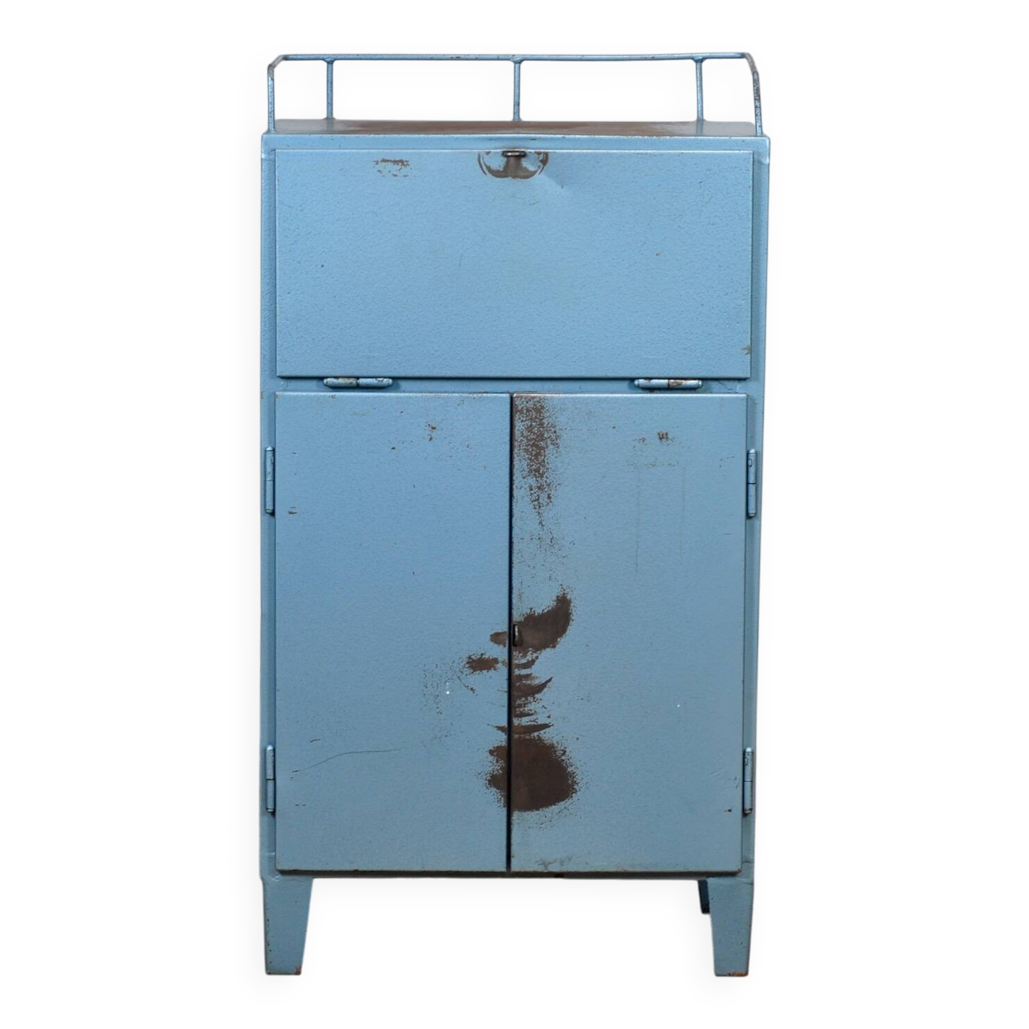 Cabinet industriel à quatre tiroirs des années 1970