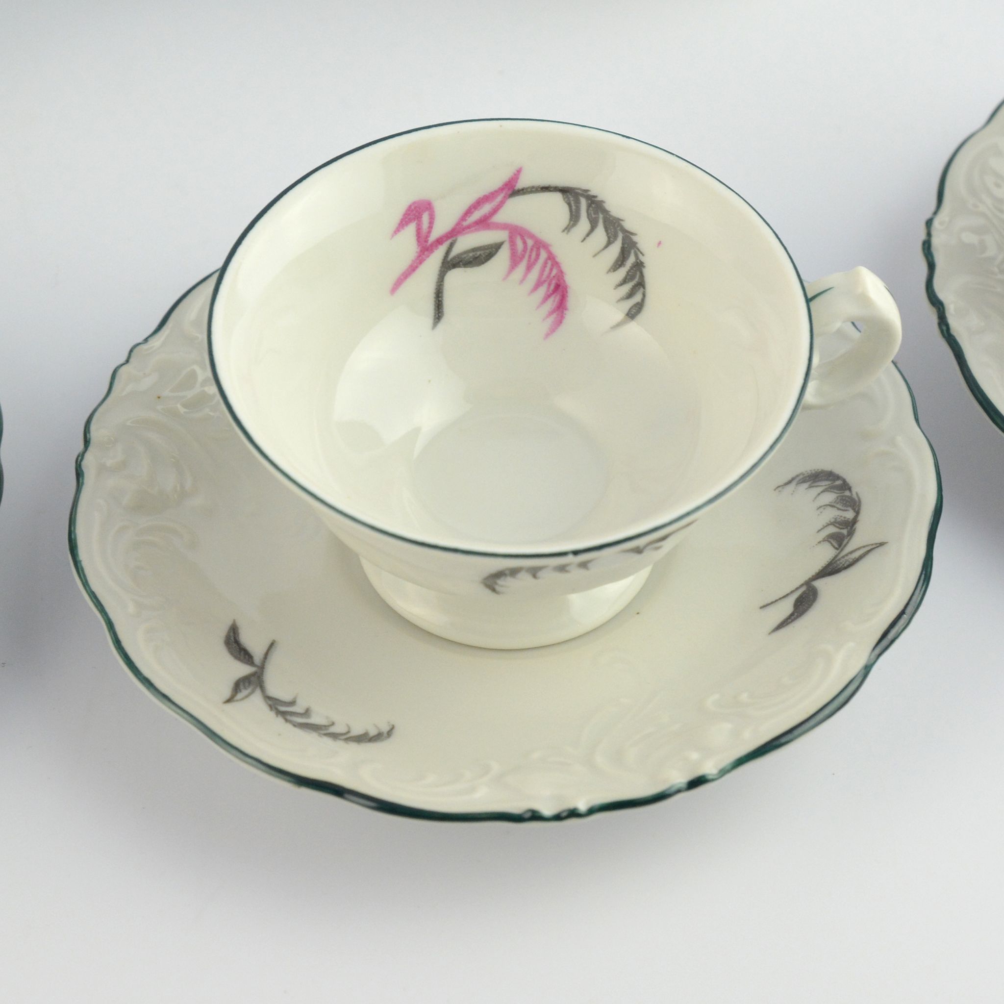 Porcelain tableware, coffee service, Wałbrzych, Poland, 1970s