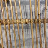 Vintage rattan armchair 60s