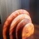 Art-Deco mail holder in raw wood