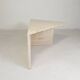 Mid-Century travertine coffee table with a triangular top, 1970s.