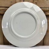 4 anciennes assiettes fleurs Luneville