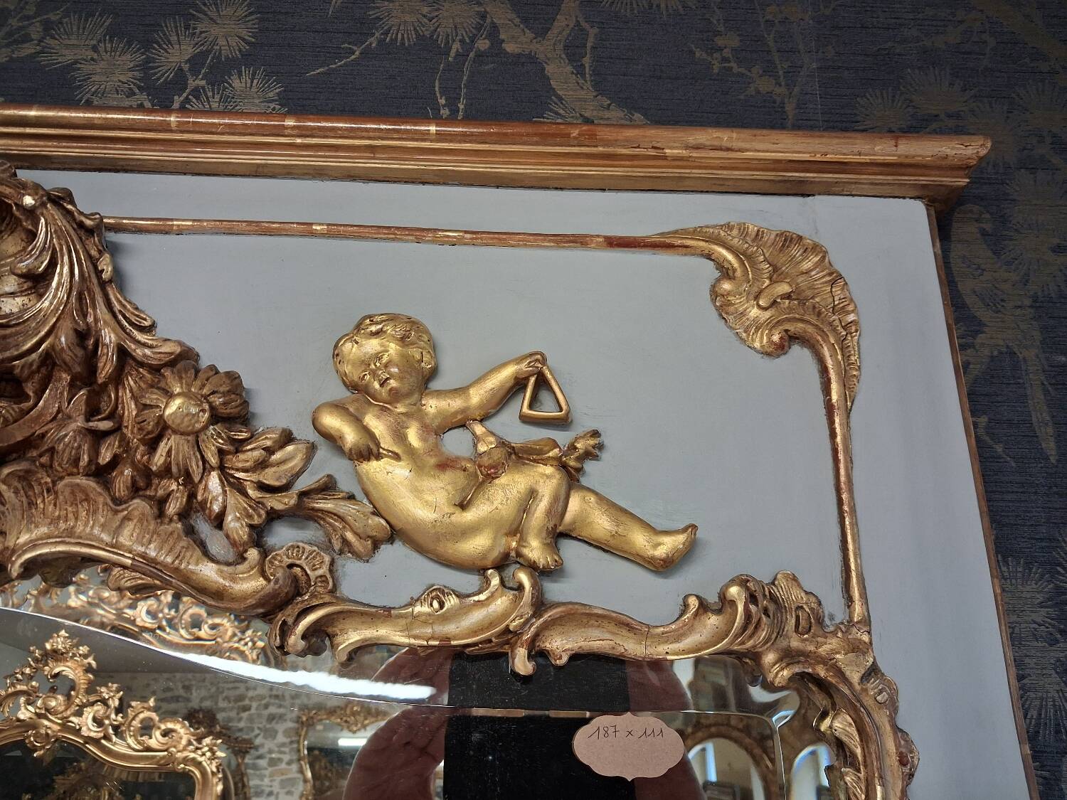 Napoleon III mirror/trumeau, 187 x 111