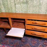 Enfilade vintage rétro vintage en teck par Beautility 1960