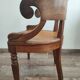 Fauteuil et Bureau en bois massif époque Louis Philippe.Vendu ensemble