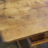 Antique Nordic Baroque Oak Table, Dated 1807