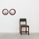 Pair of Deknudt Round Mirrors with Blue Ceramic Studs, Belgium, 1960s