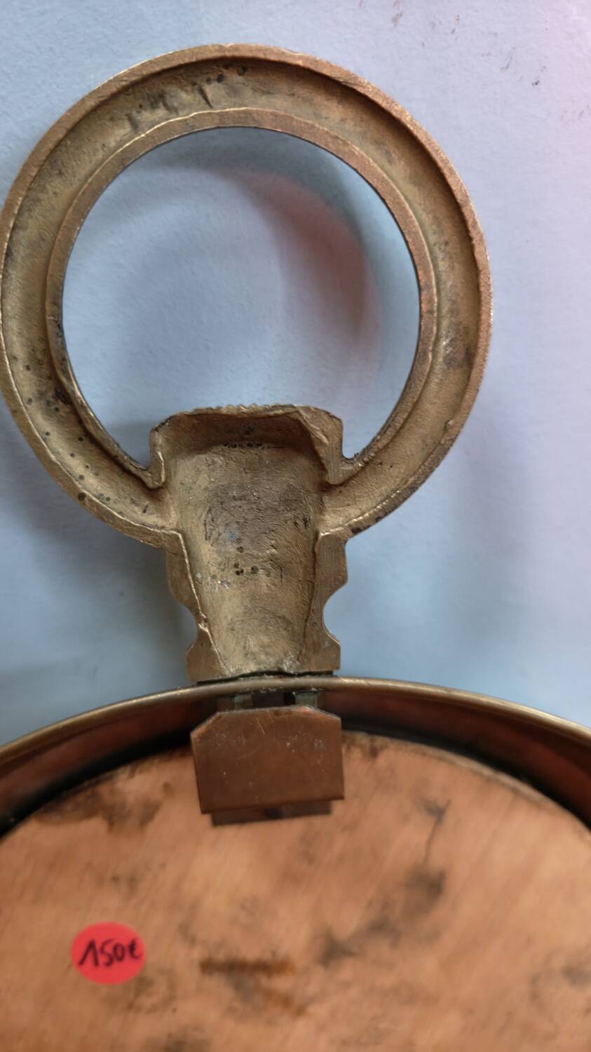 Vintage 1970 brass pocket mirror