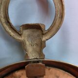 Vintage 1970 brass pocket mirror