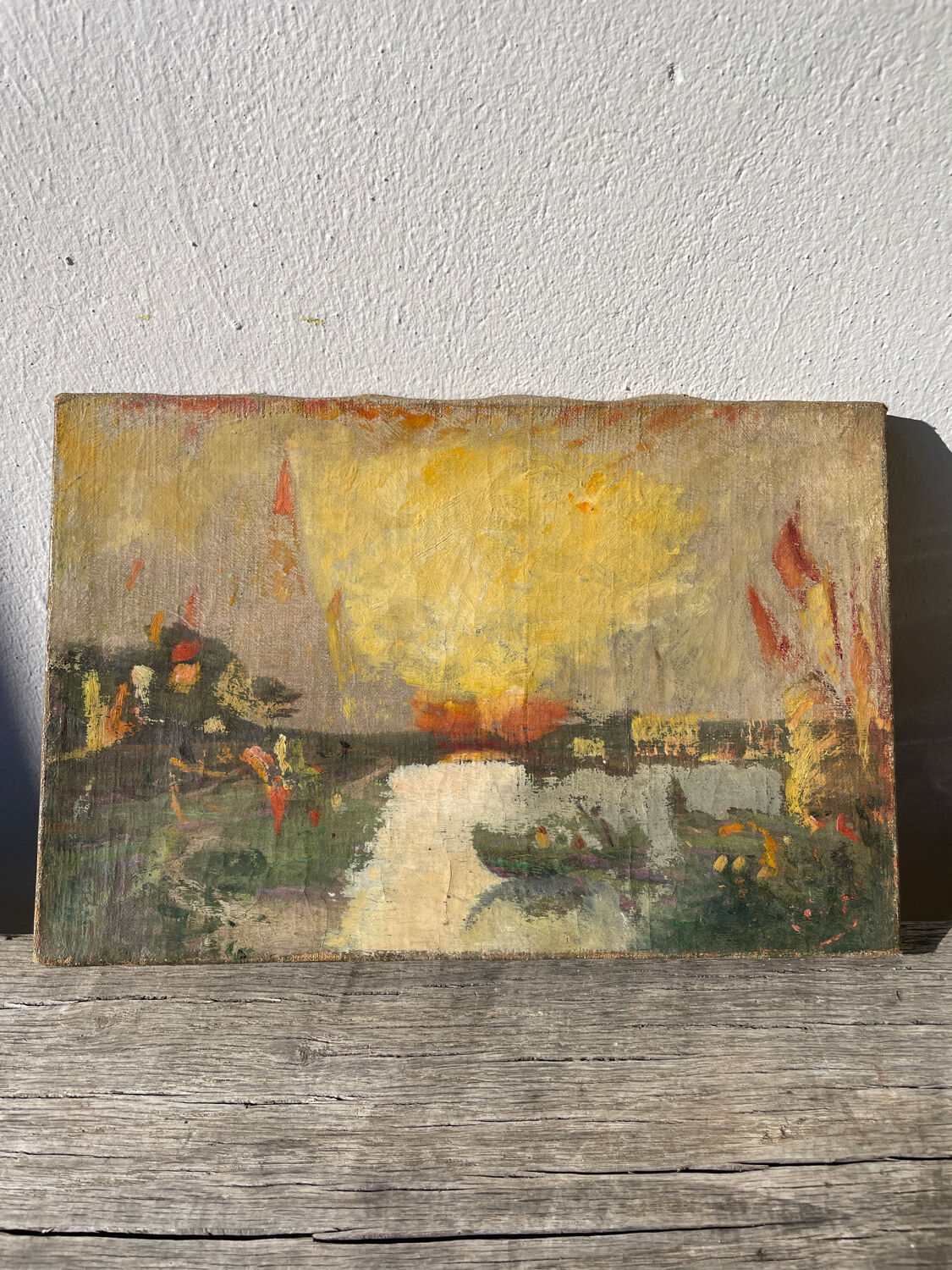 Impressionist landscape painting