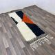 Tapis en laine fait main pour cotre couloir taille 75 x 300 cm