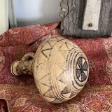 Berber vase painted terracotta