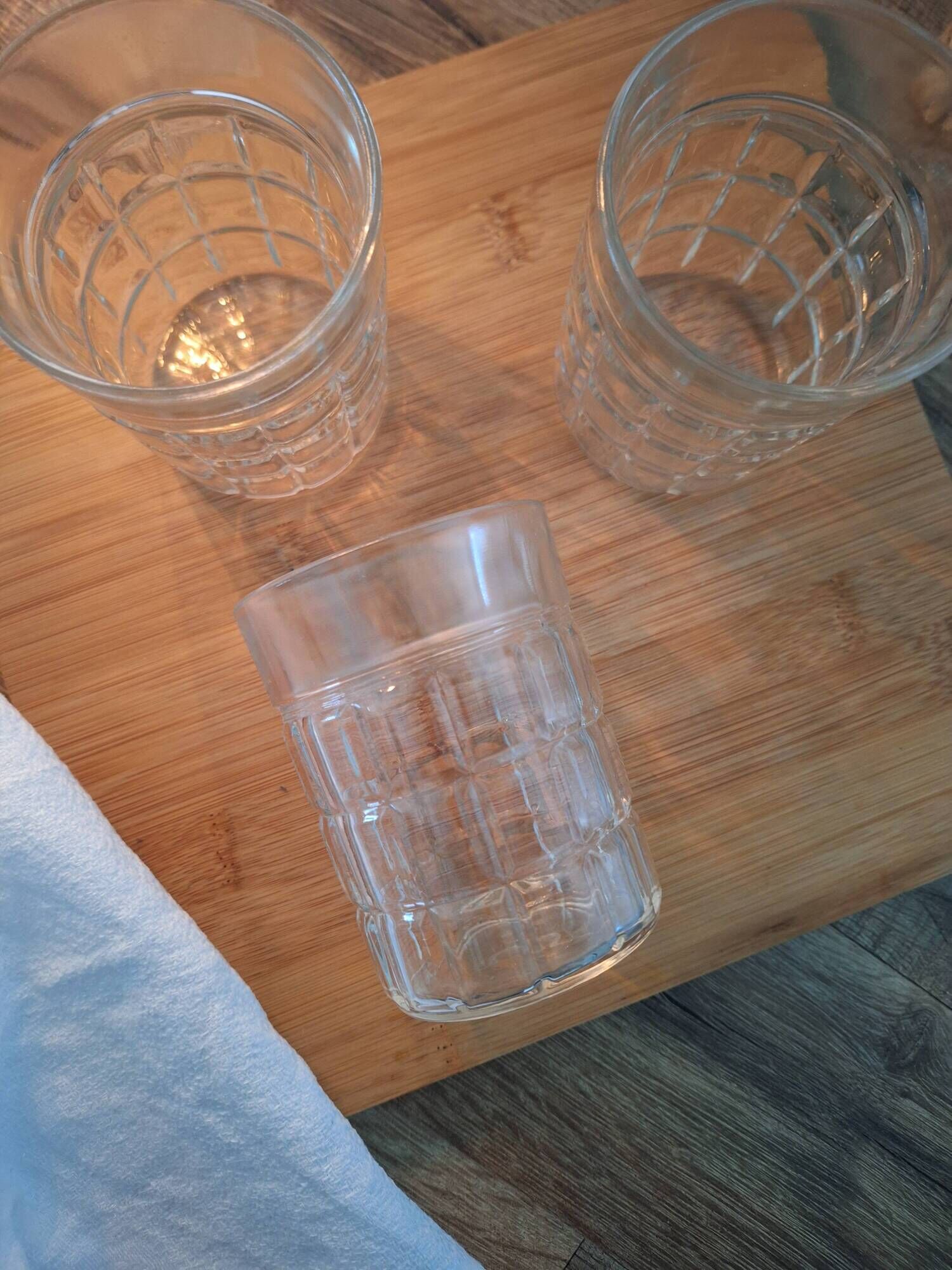 Water glasses or whisky glasses
