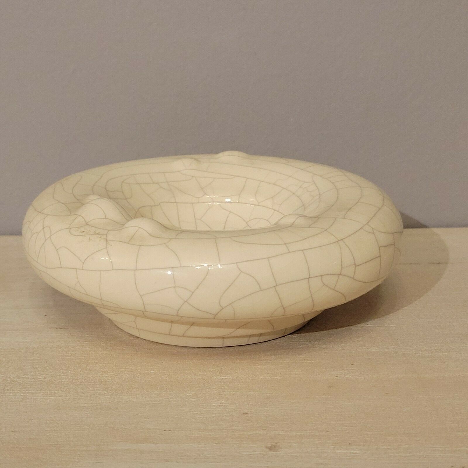 Longwy empty pocket modern ceramic enamel cracked