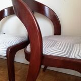 Suite of 4 Baumann gondola chairs renovated