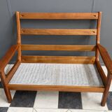 Teak 2 seat sofa by Juul Kristensen for Glostrup Denmark