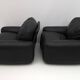 Pair of Piumotto Italian Leather Armchairs by Arrigo Arrighi for Busnelli,