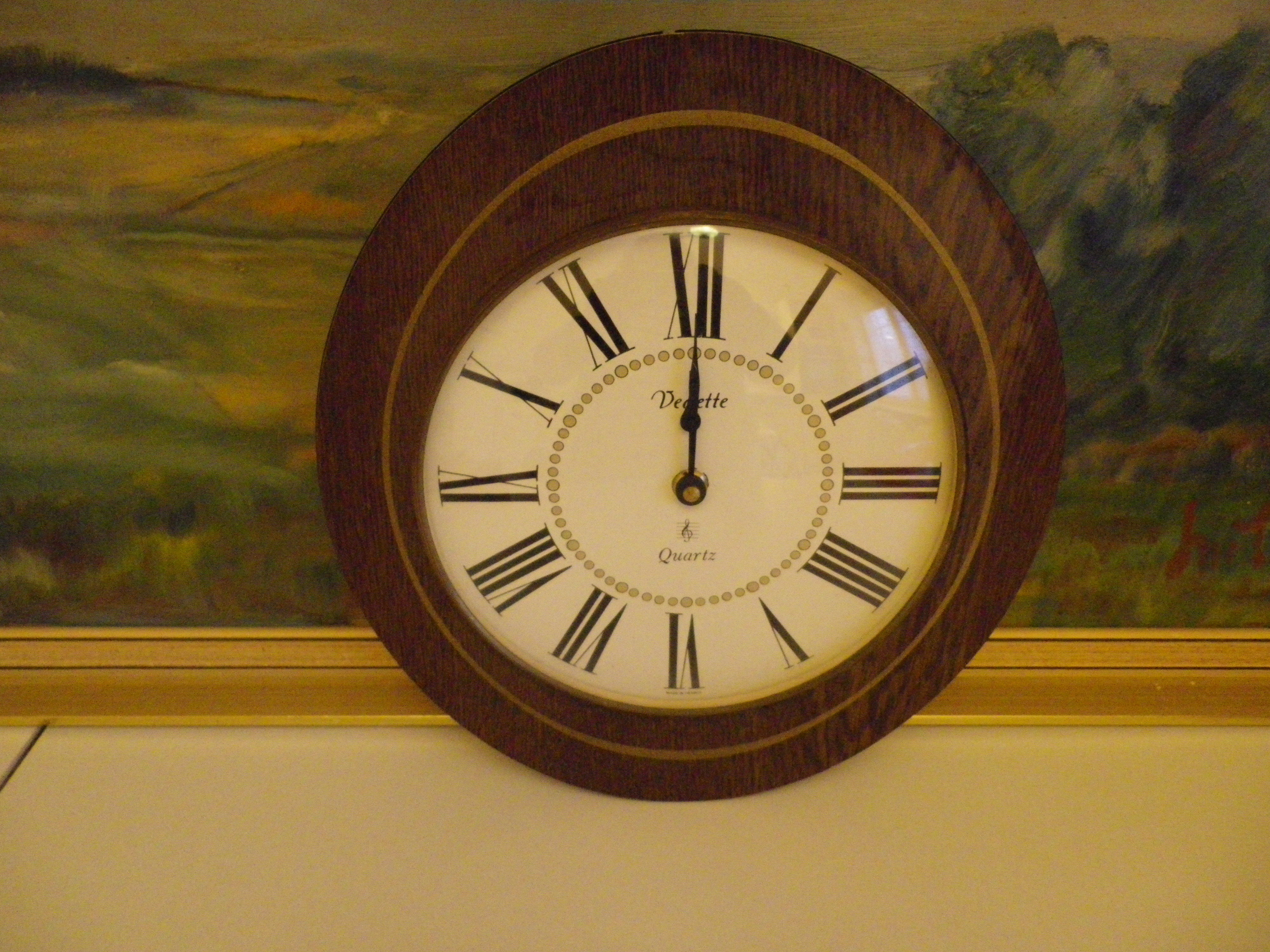 Wall Clock Star - Laiton, glass, formica - 1960s