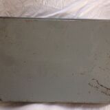 Vintage grey metal case "R"