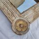 Antique carved wooden mirror – Indian craftsmanship – Authentic patina