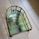 Glass and brass display shelf to install or hang