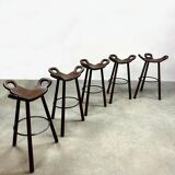 Vintage Spanish barstools brutalism Marbella