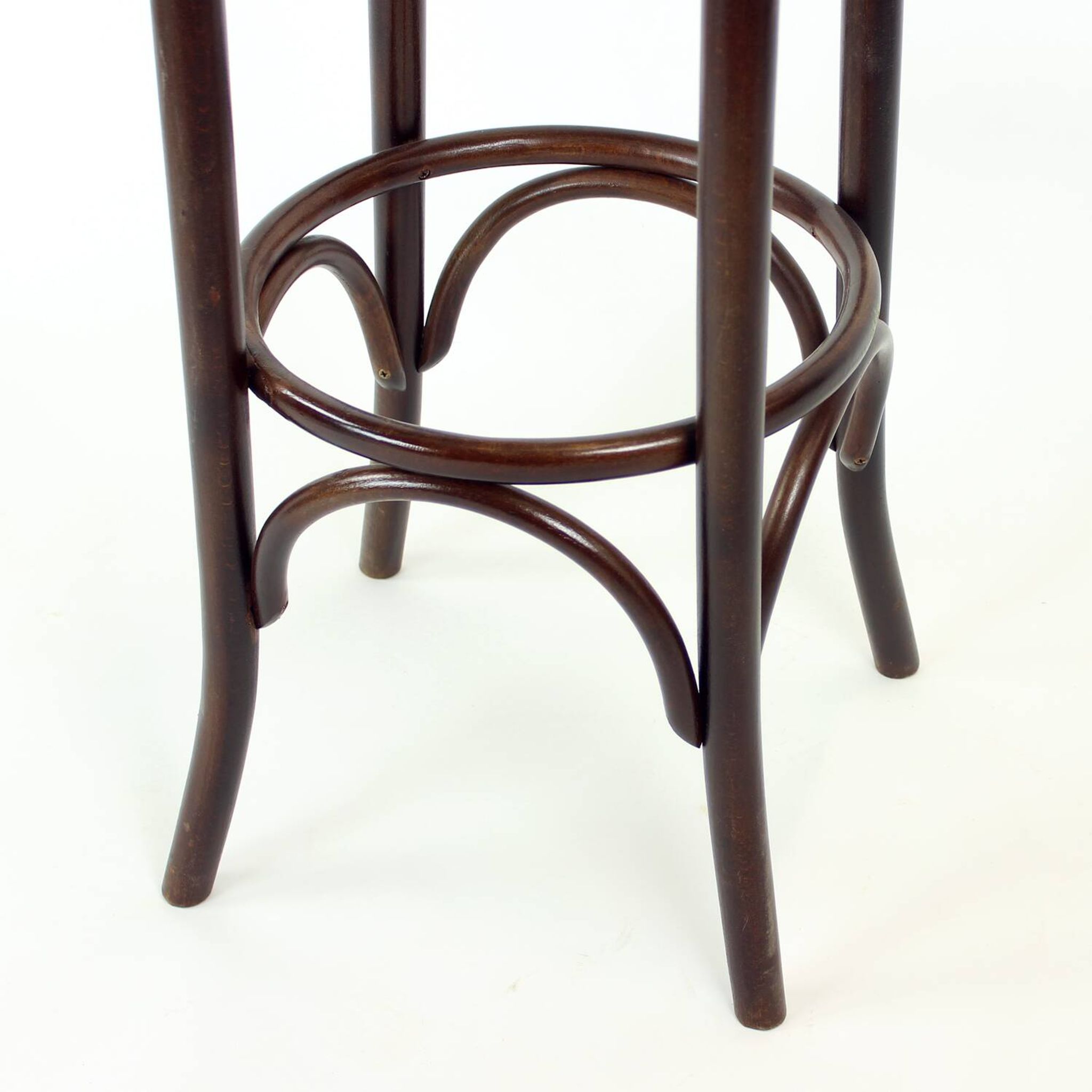 Thonet Design Bentwood Bar Stool No. 73 By Ton, 1950s