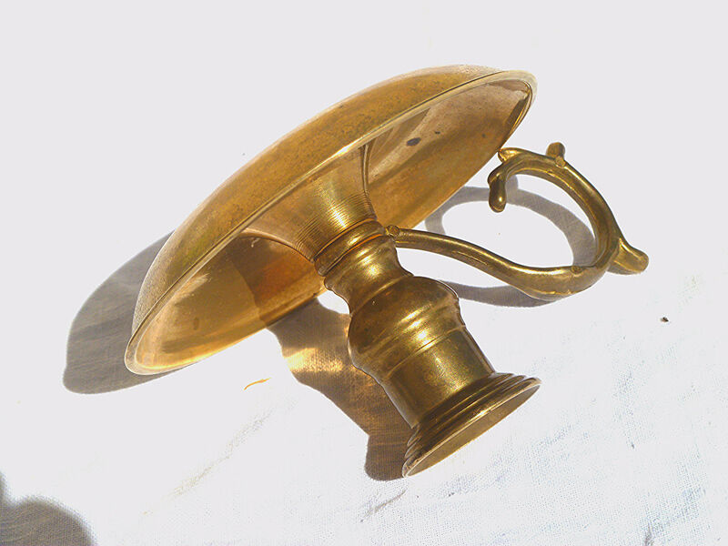 brass candlestick, vintage
