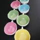 Set of 7 vintage ceramic cups from the 1960s.
