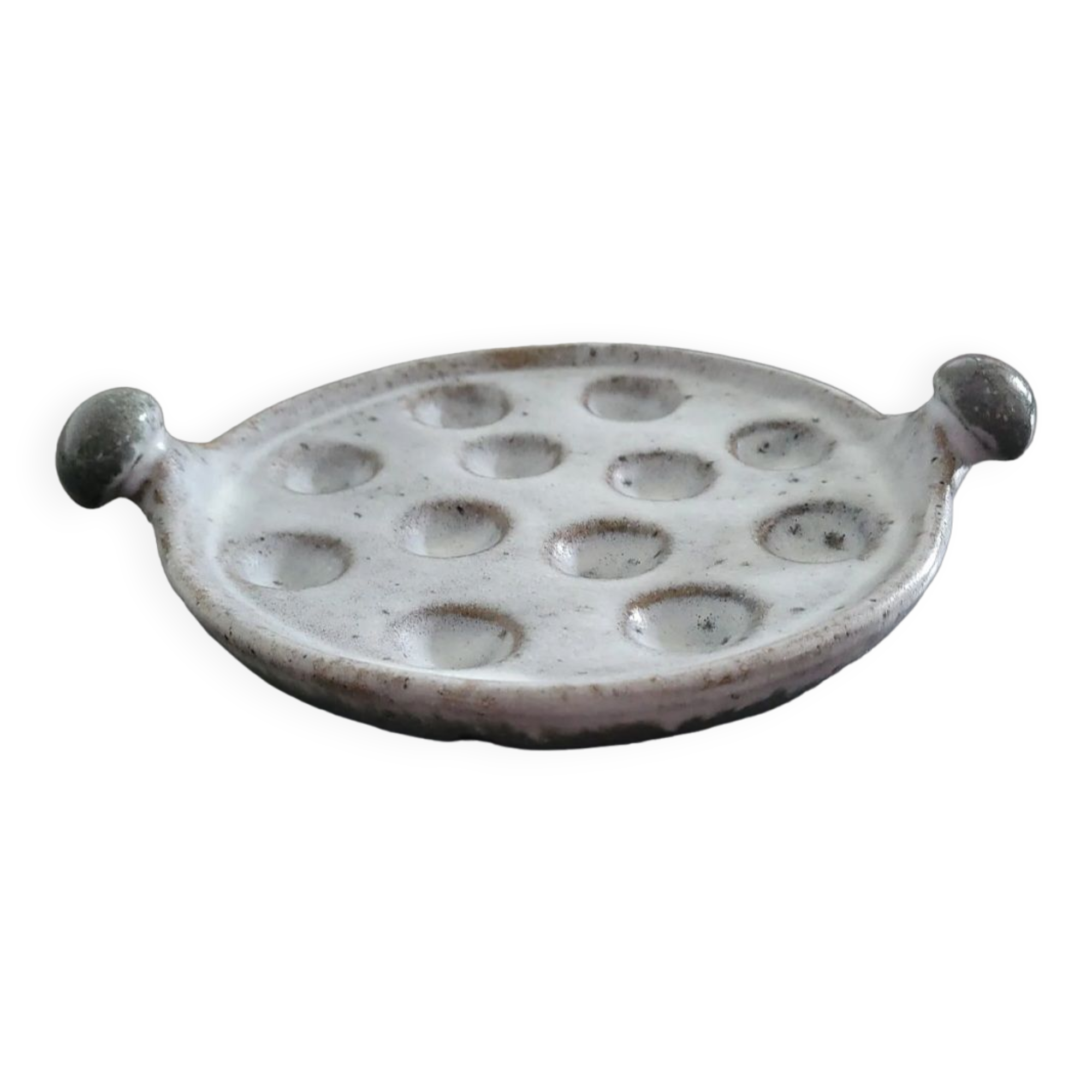 6 ceramic snail plates