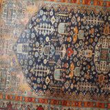 Ancient Afghan Baluch handmade carpet 95cm x 149cm 1920s, 1C730