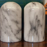 Salt and pepper shaker in Carrara marble