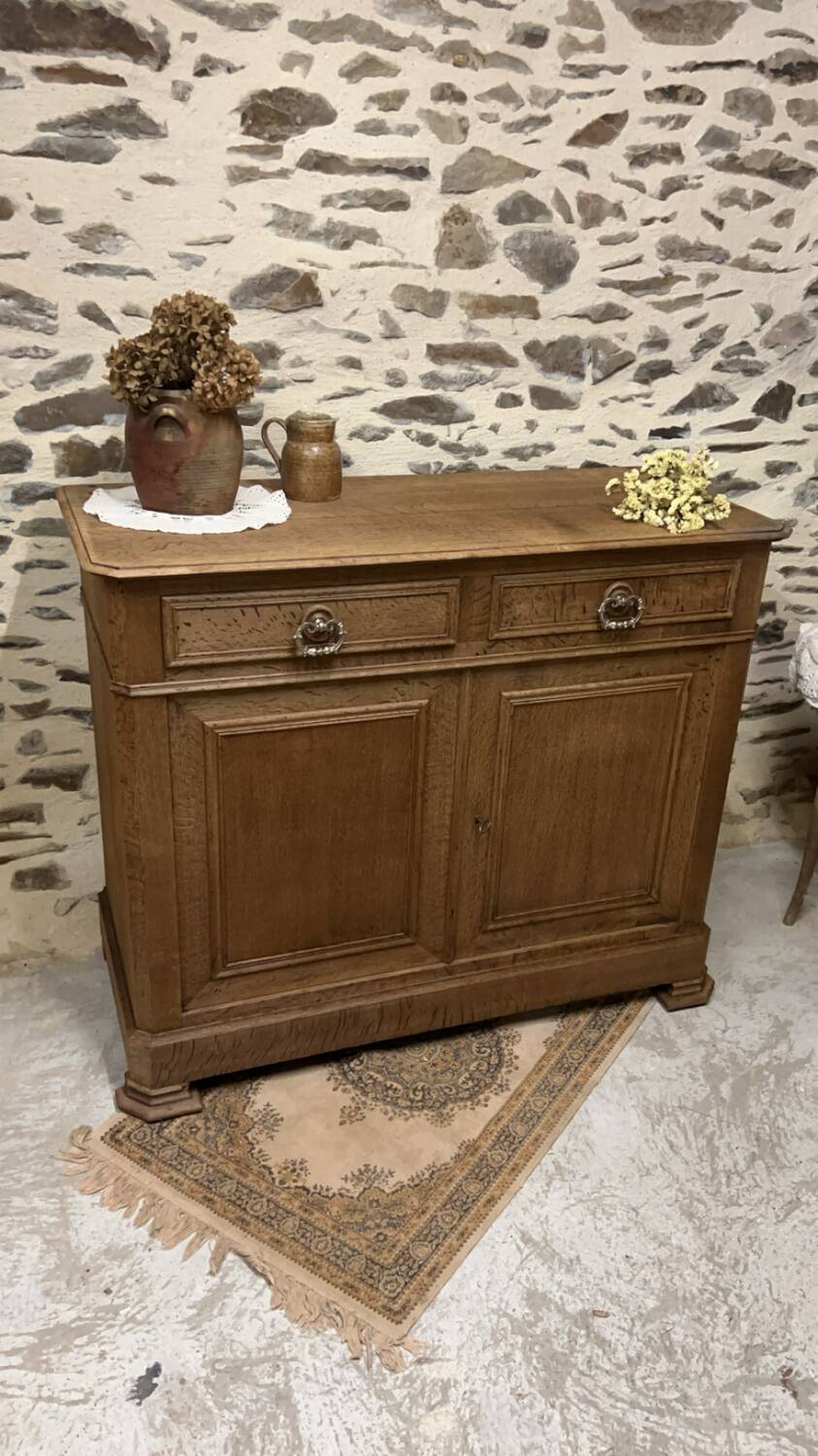 Antique solid wood sideboard