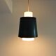 Suspension vintage en verre opalin 1960s